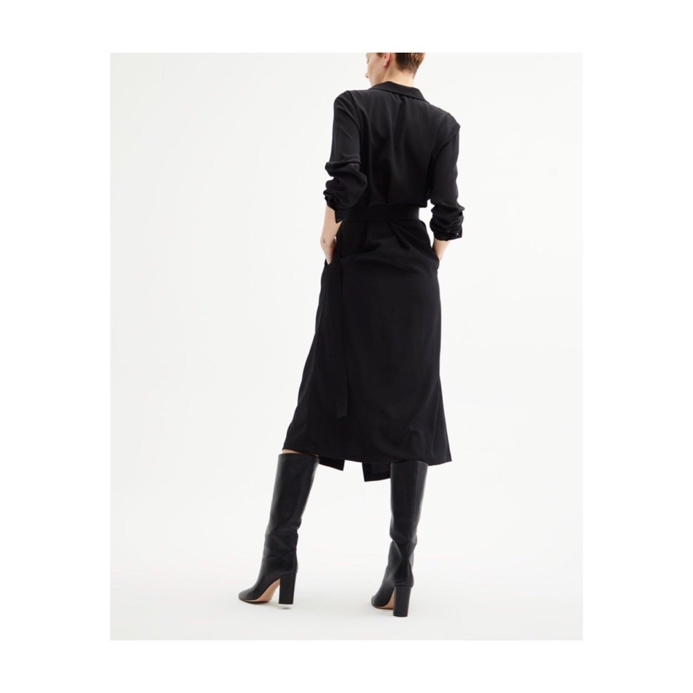 Nili Lotan Jana Silk Dress in Black - Picture 5 of 5